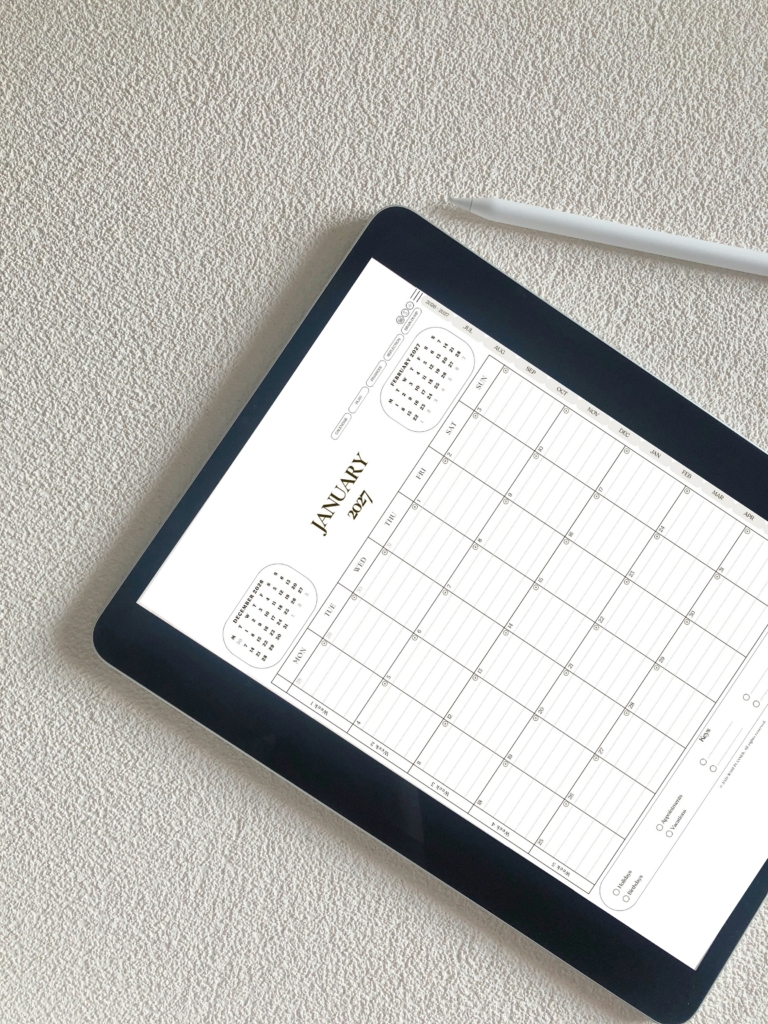 Wadj Mid Year Planner 2026–2027 | Digital Planner for iPad & Tablet